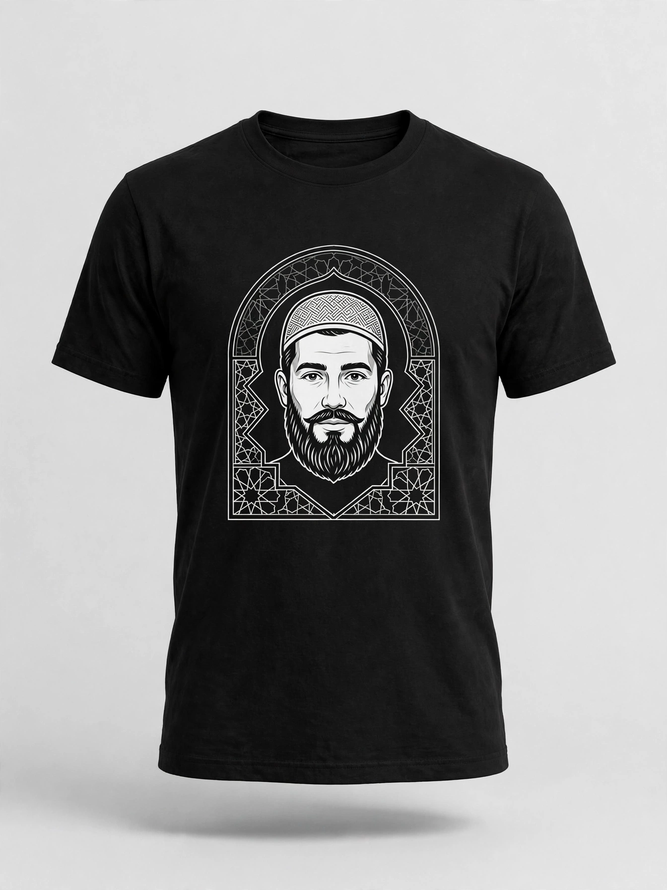 Dudechacha character graphic tee