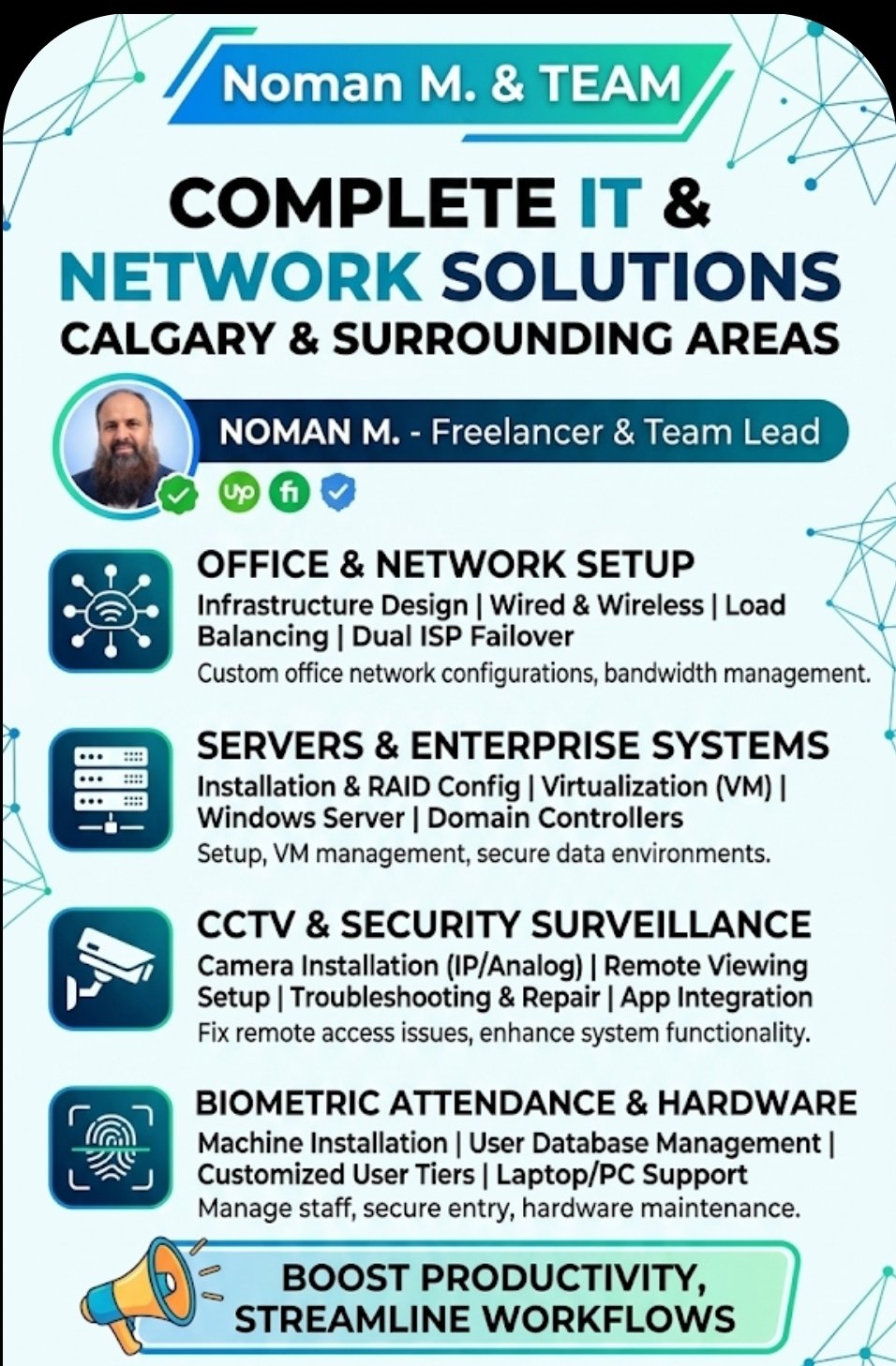 IT and Network Solutions poster